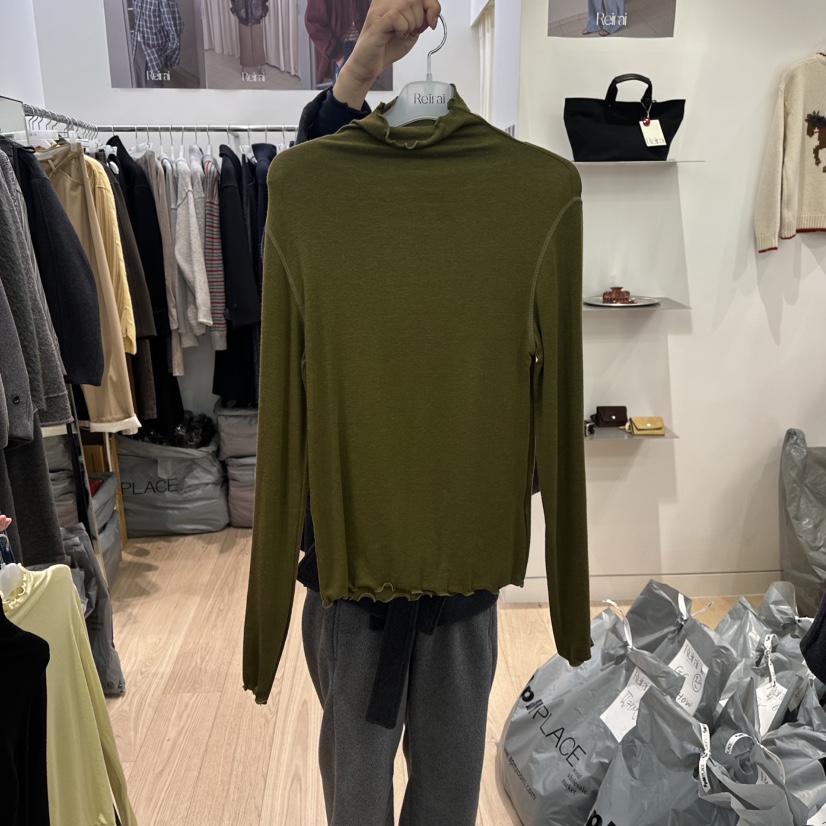 REIRAI東大門㊣代購女裝新品熱賣推薦25秋冬針織衫柔軟高領Reirai針織衫圖色3