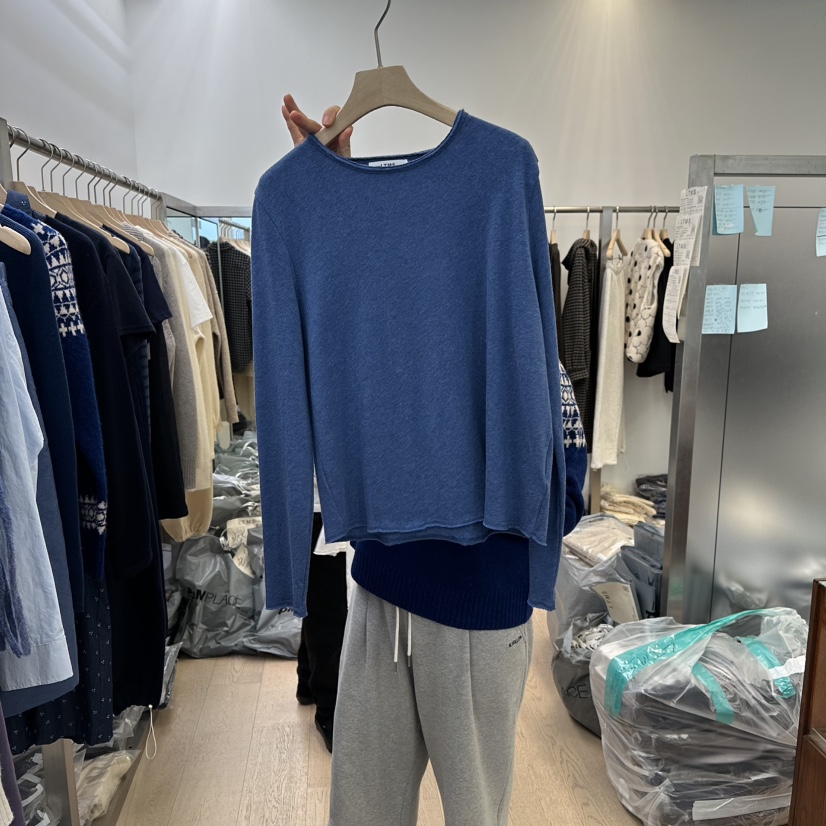 LTMS東大門㊣直郵女士新品職業真品推薦休閑時尚長袖T恤棉布LTMS長袖T恤圖色2