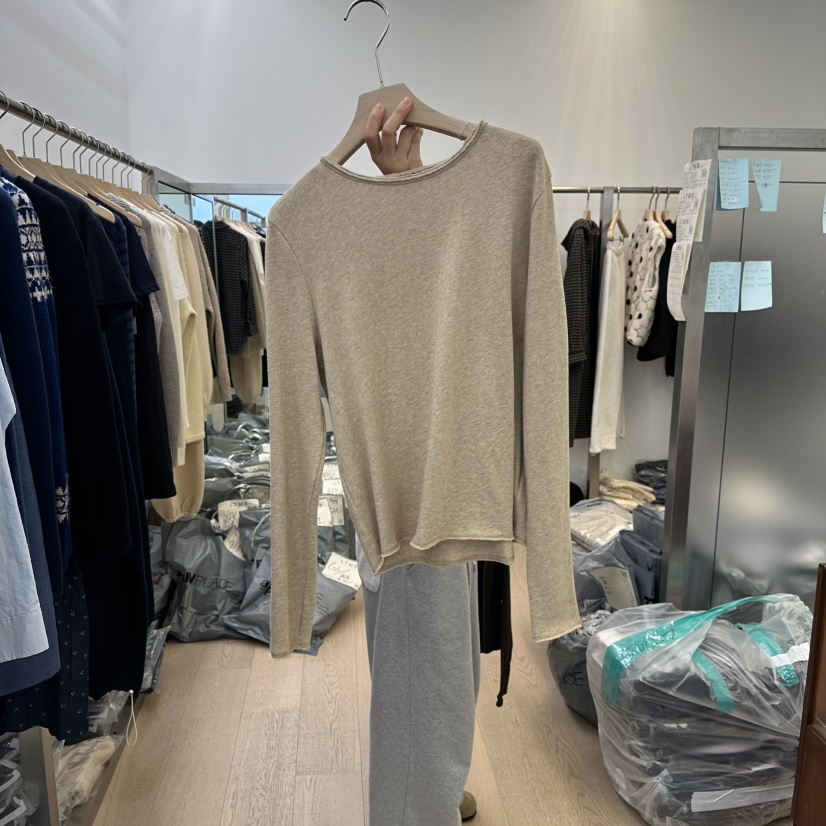 LTMS東大門㊣直郵女士新品職業真品推薦休閑時尚長袖T恤棉布LTMS長袖T恤圖色3