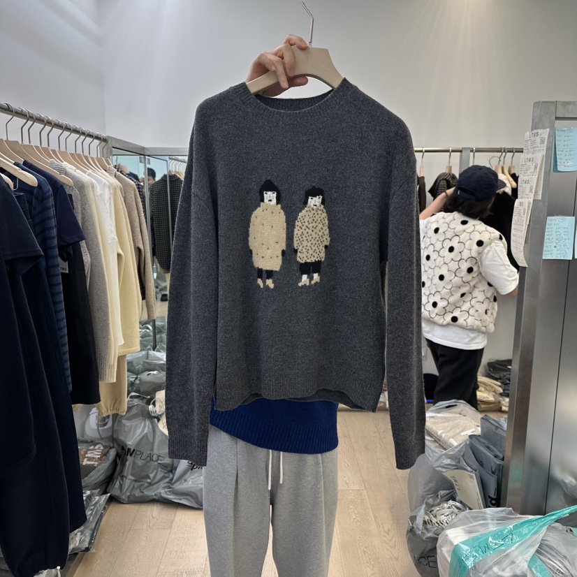 LTMS東大門㊣代購女士新品休閑真品熱賣時尚職業25秋冬針織衫LTMS針織衫圖色2