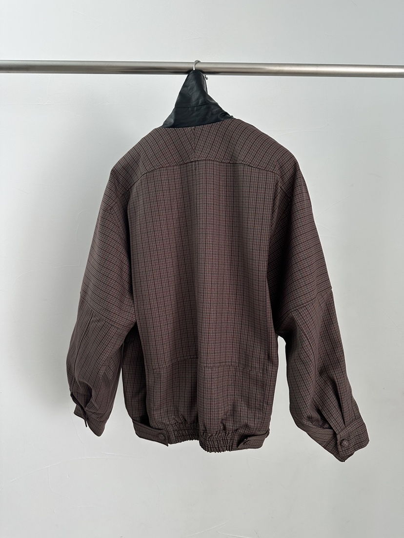 MAINT韓國直郵㊣女裝新款職業人氣25秋冬短款棉服格紋夾棉絎縫MAINT短款棉服