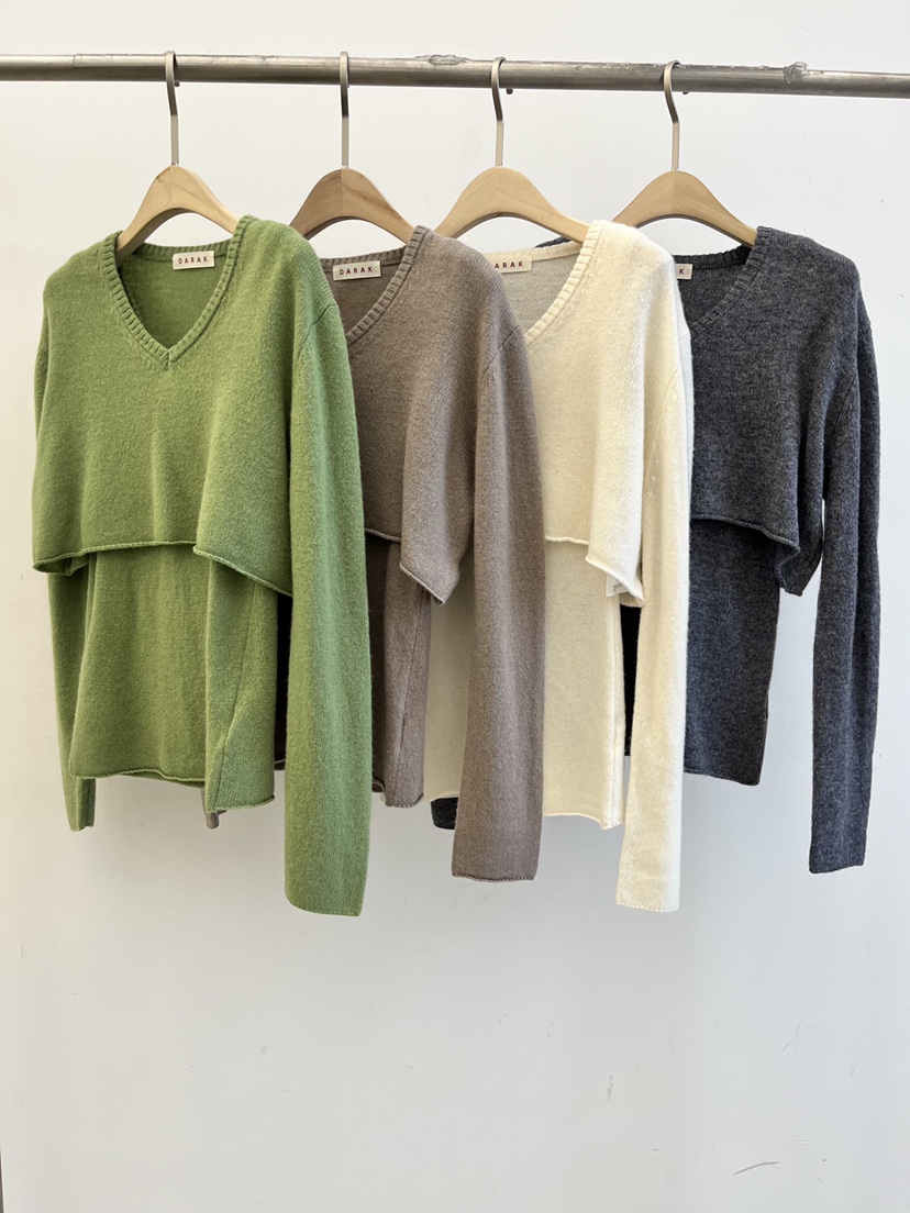 DARAK東大門㊣實拍女裝新品休閑推薦熱賣25秋冬職業真品針織衫DARAK針織衫