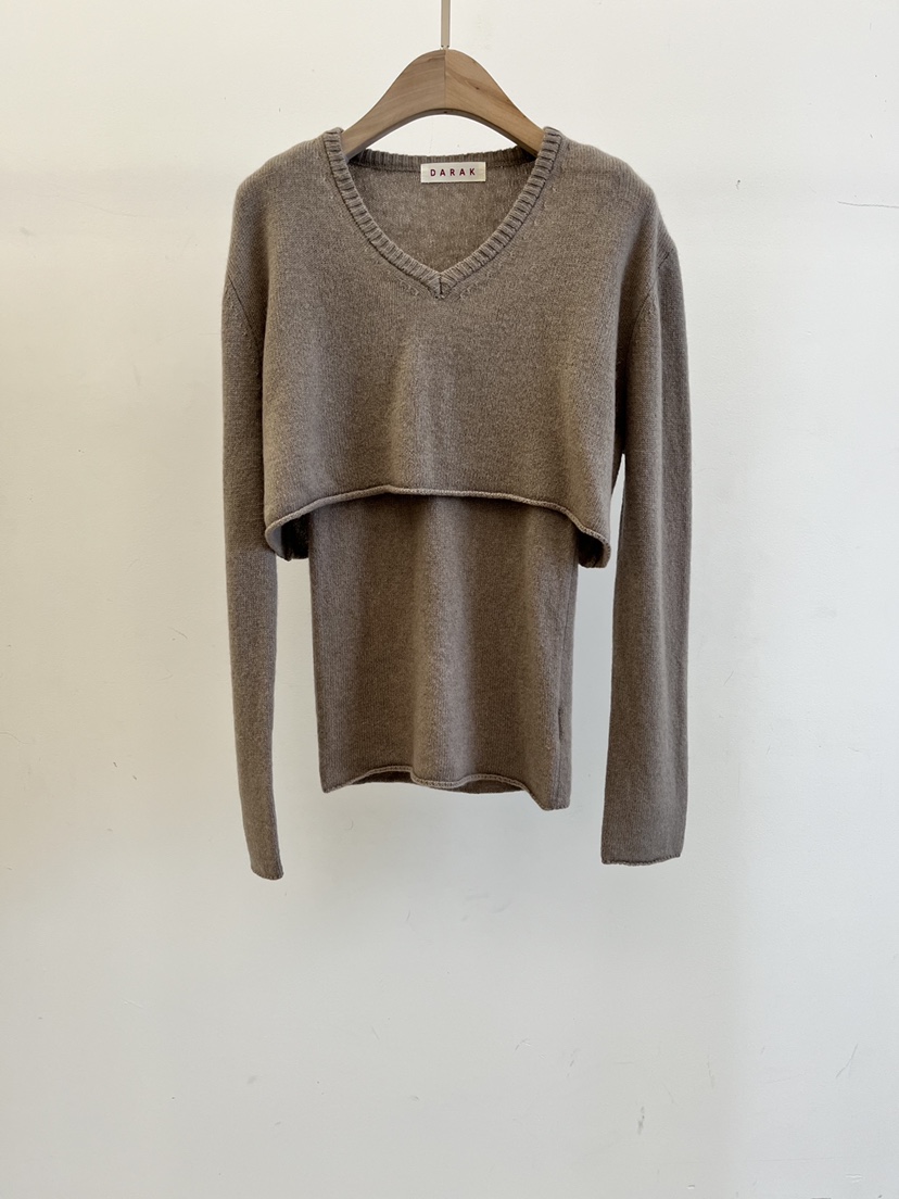 DARAK東大門㊣實拍女裝新品休閑推薦熱賣25秋冬職業真品針織衫DARAK針織衫圖色2