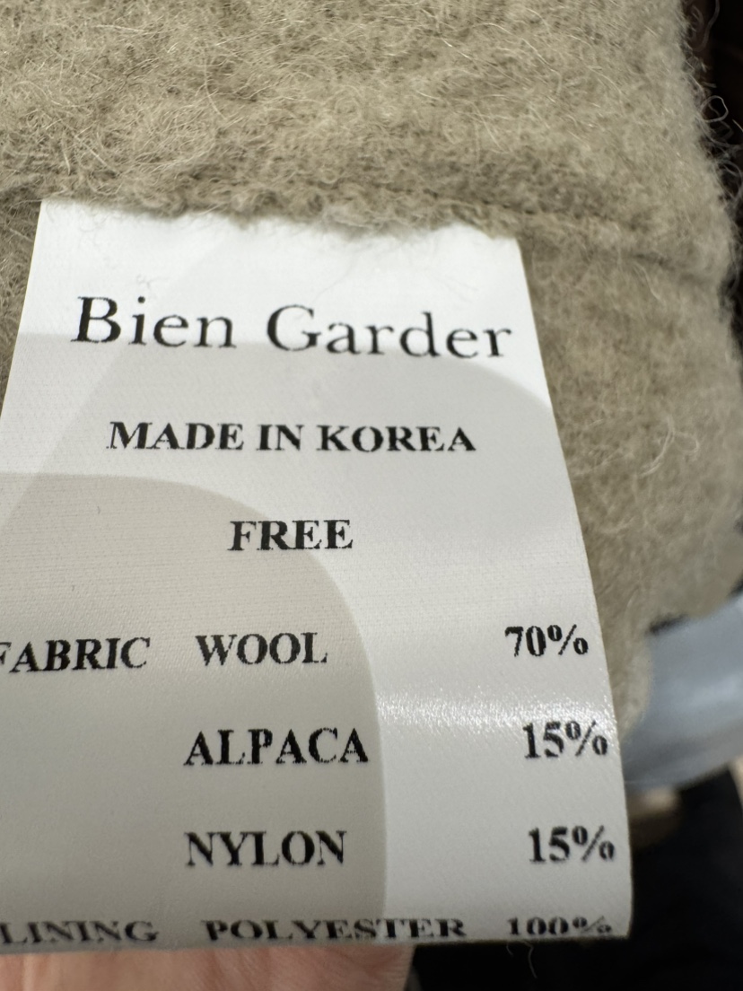 BIEN GARDER韓國直郵㊣女裝新款熱賣中長款大衣含腰帶高領BIEN GARDER中長款大衣