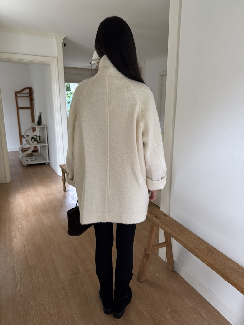 BIEN GARDER韓國代購㊣女士新品真品推薦中長款大衣燈芯絨BIEN GARDER中長款大衣