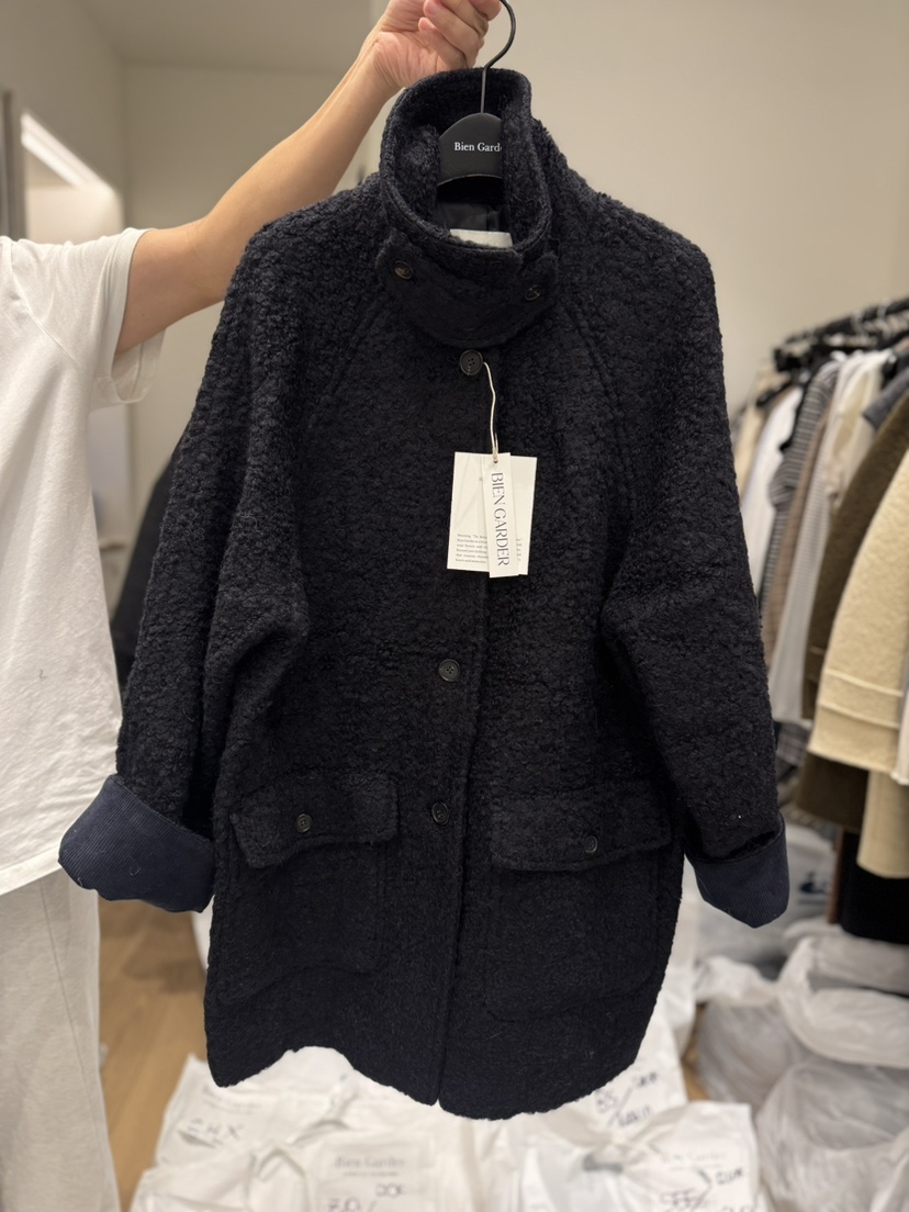 BIEN GARDER韓國代購㊣女士新品真品推薦中長款大衣燈芯絨BIEN GARDER中長款大衣圖色3