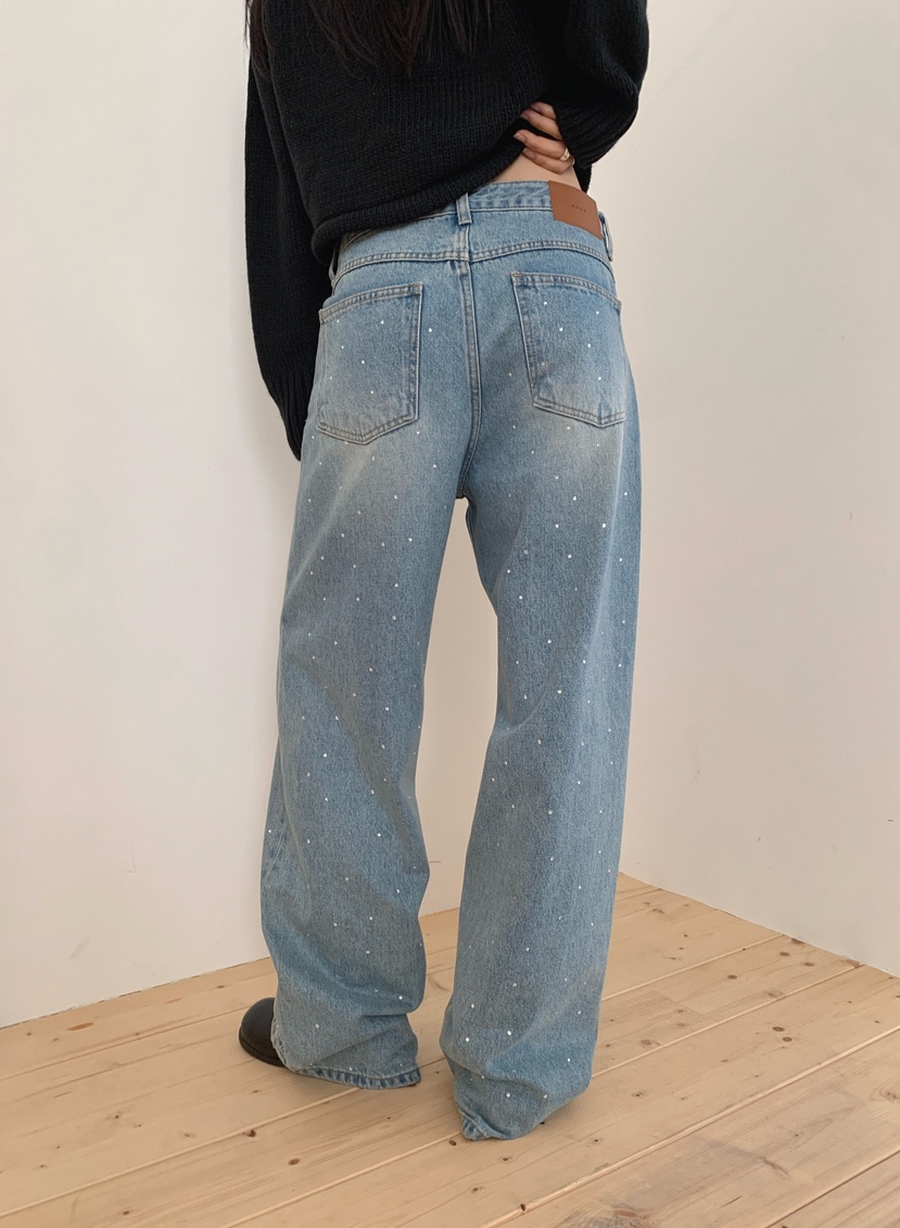 MABE韓國直郵㊣女士新款真品推薦職業25秋冬人氣熱賣牛仔褲MABE牛仔褲