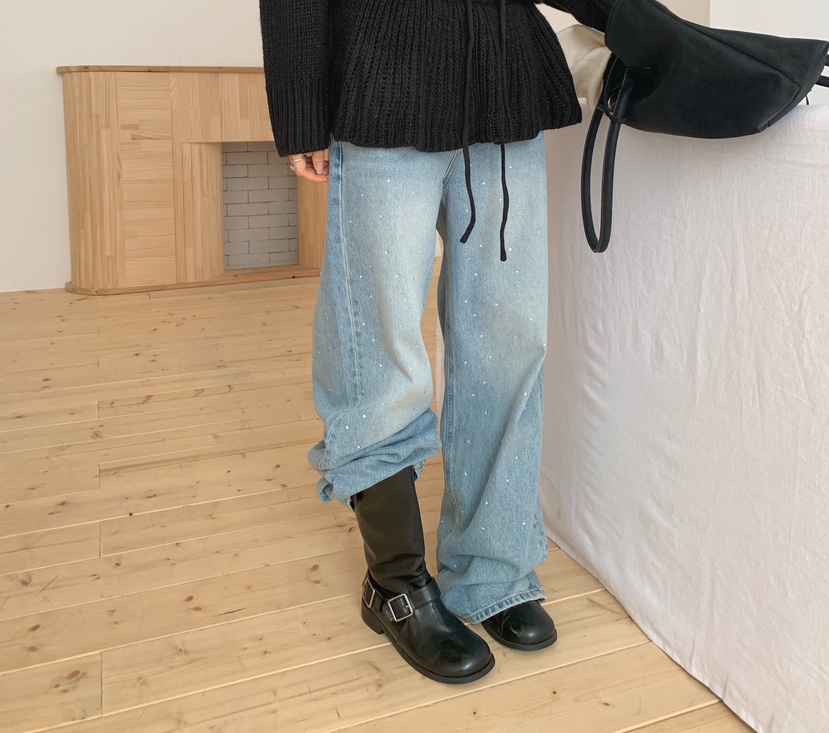 MABE韓國直郵㊣女士新款真品推薦職業25秋冬人氣熱賣牛仔褲MABE牛仔褲