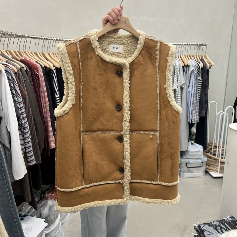 MURR韓國代購㊣女士新款人氣推薦職業熱賣休閑真品25秋冬馬甲MURR馬甲