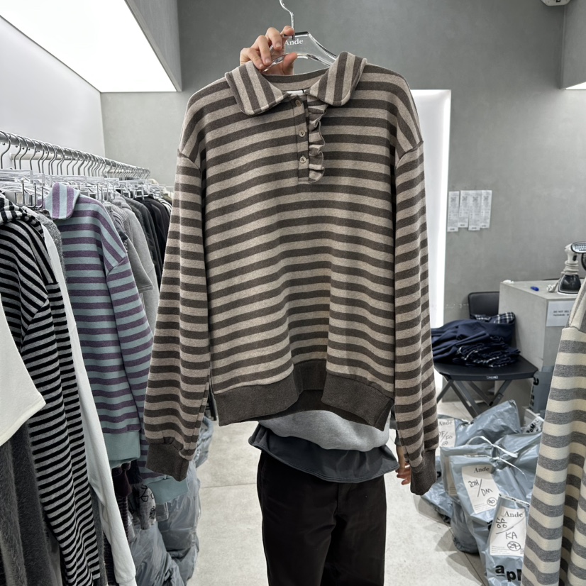 ANDE韓國代購㊣女裝新品人氣25秋冬休閑職業真品熱賣針織衫Ande針織衫圖色2