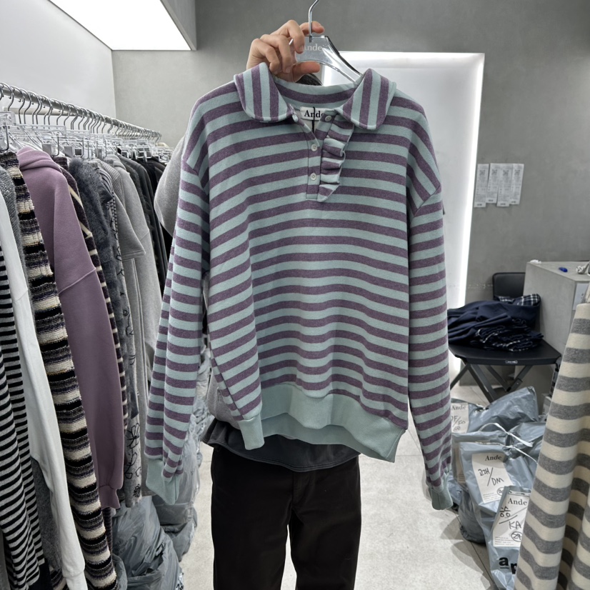 ANDE韓國代購㊣女裝新品人氣25秋冬休閑職業真品熱賣針織衫Ande針織衫圖色3