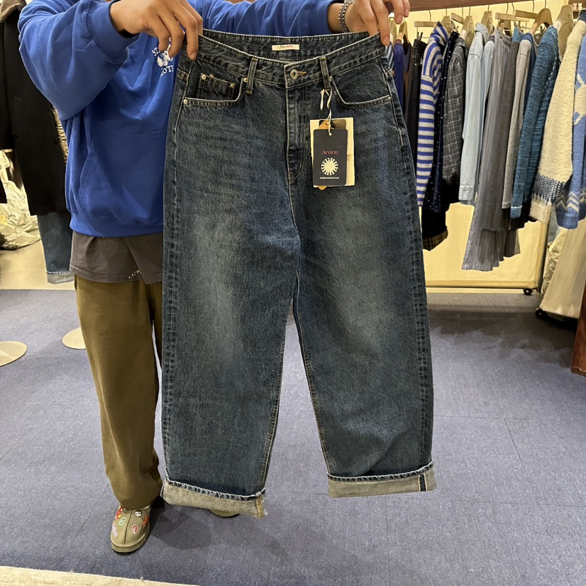 FURE東大門㊣代購女士新品職業時尚真品休閑25秋冬人氣牛仔褲FURE牛仔褲