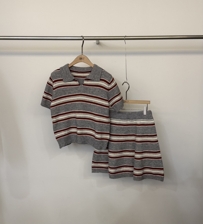 TWENTY FOUR SEVEN24-7東大門㊣代購女裝新品25秋冬套裝兩件套套裝TEWNTY FOUR SEVEN24-7套裝圖色2