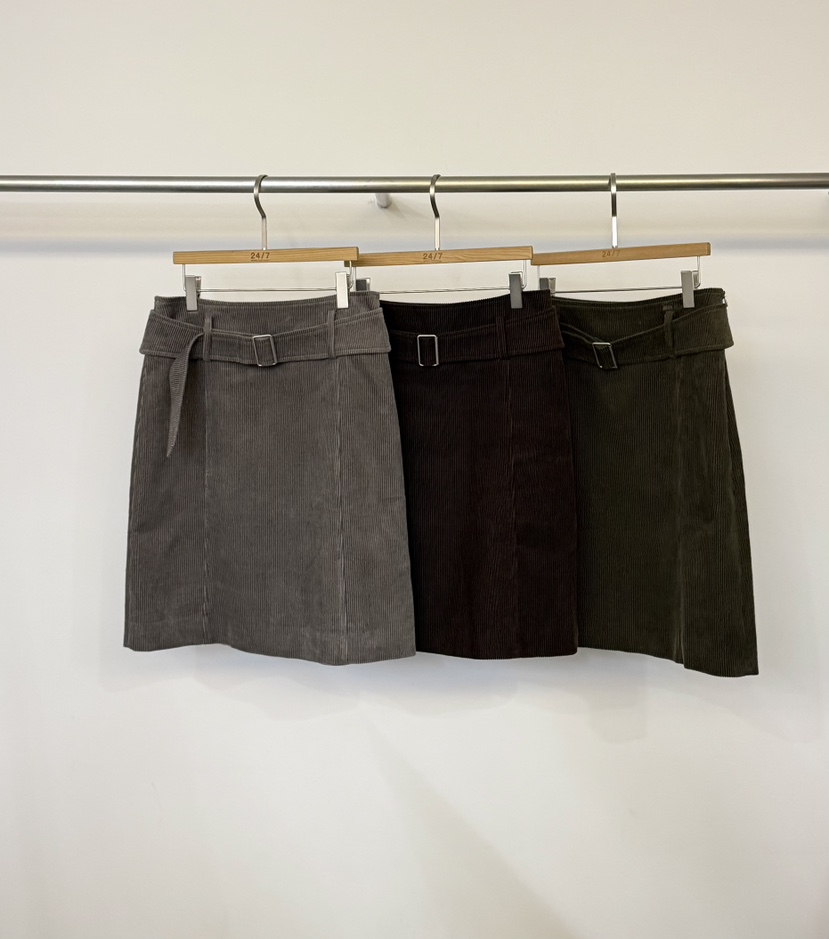 TWENTY FOUR SEVEN24-7東大門㊣代購女士新品真品短裙含腰帶TEWNTY FOUR SEVEN24-7短裙