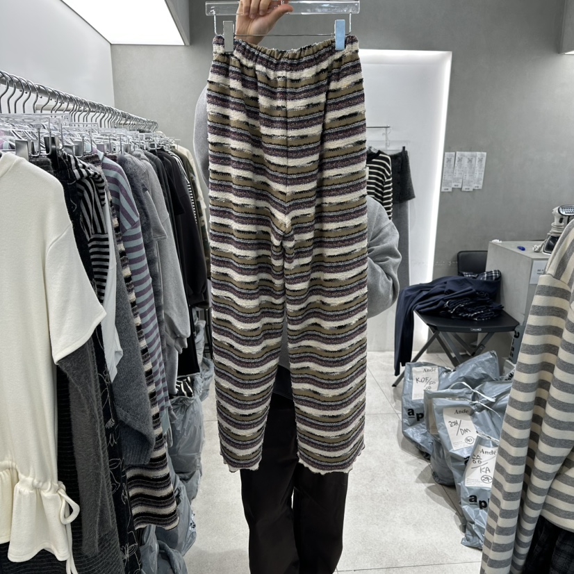 ANDE東大門㊣直郵女士新品真品推薦熱賣時尚人氣休閑褲針織褲Ande休閑褲