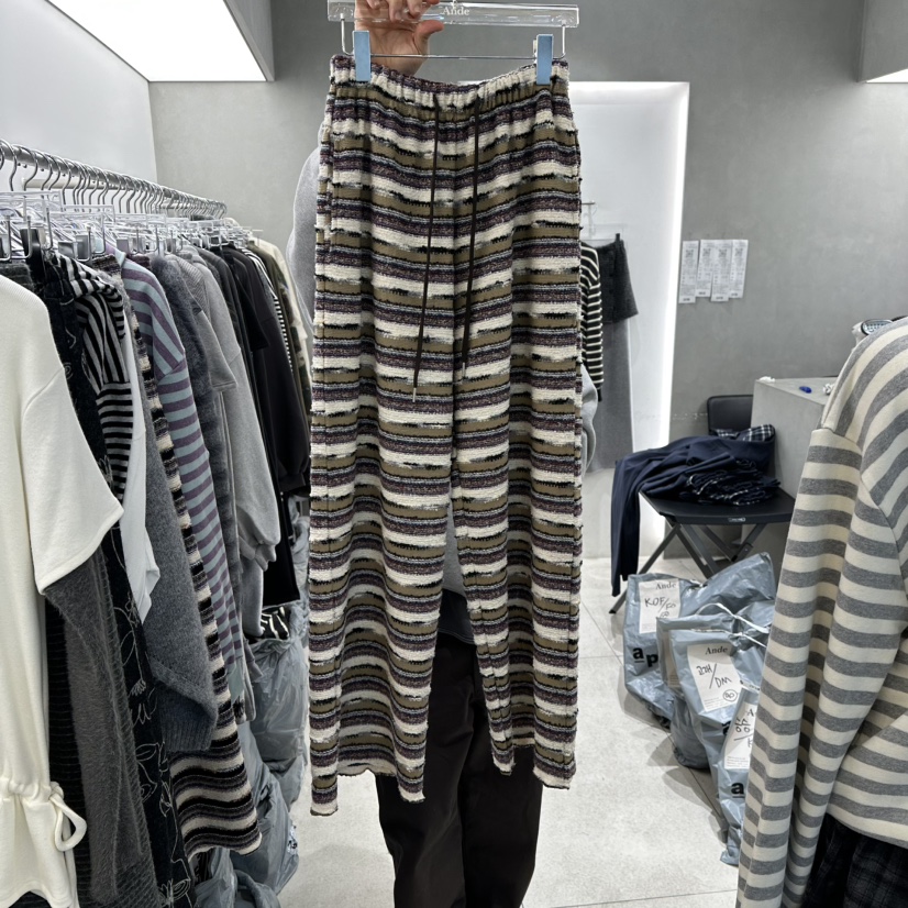 ANDE東大門㊣直郵女士新品真品推薦熱賣時尚人氣休閑褲針織褲Ande休閑褲圖色2