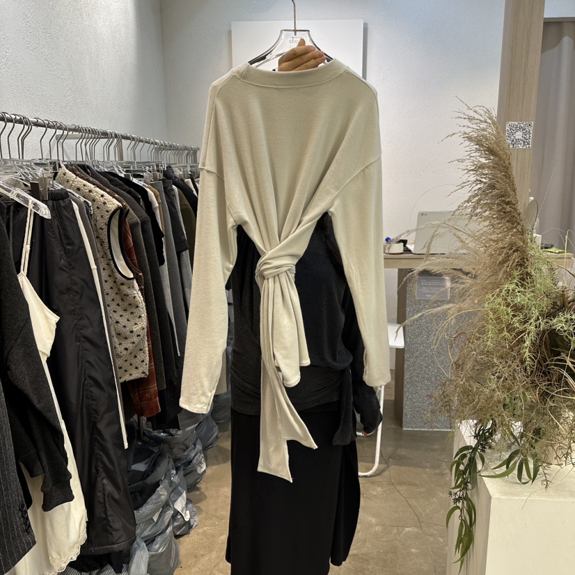 PLOVER東大門㊣直郵女士新品25秋冬人氣推薦休閑熱賣長袖T恤PLO_VER長袖T恤