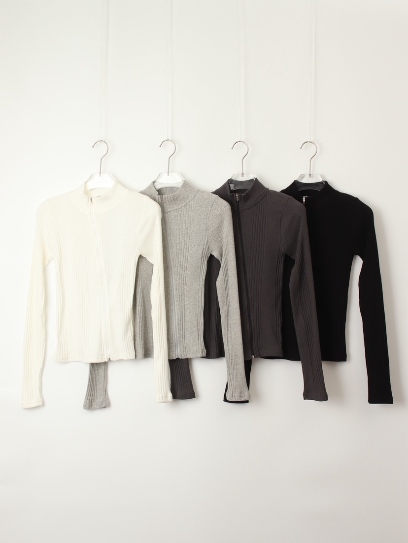 TEXTURE韓國代購㊣女士新款人氣25秋冬推薦職業真品針織衫拉鏈TEXTURE針織衫