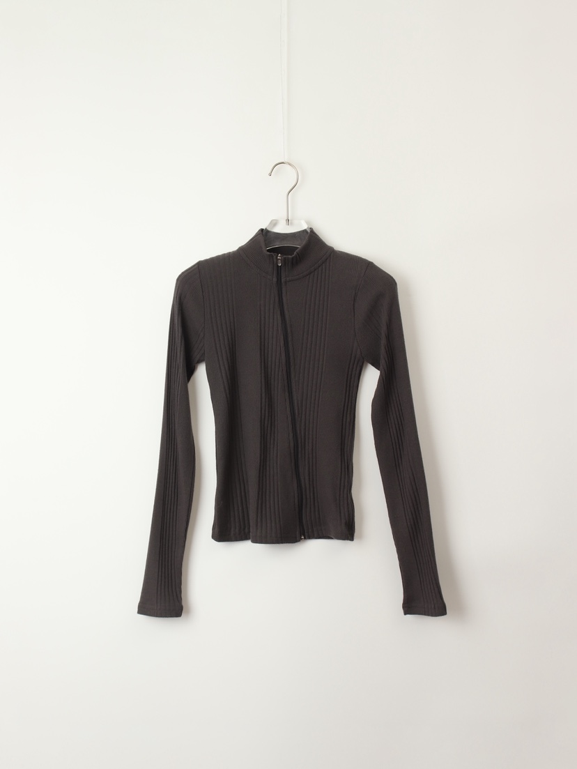 TEXTURE韓國代購㊣女士新款人氣25秋冬推薦職業真品針織衫拉鏈TEXTURE針織衫圖色3墨