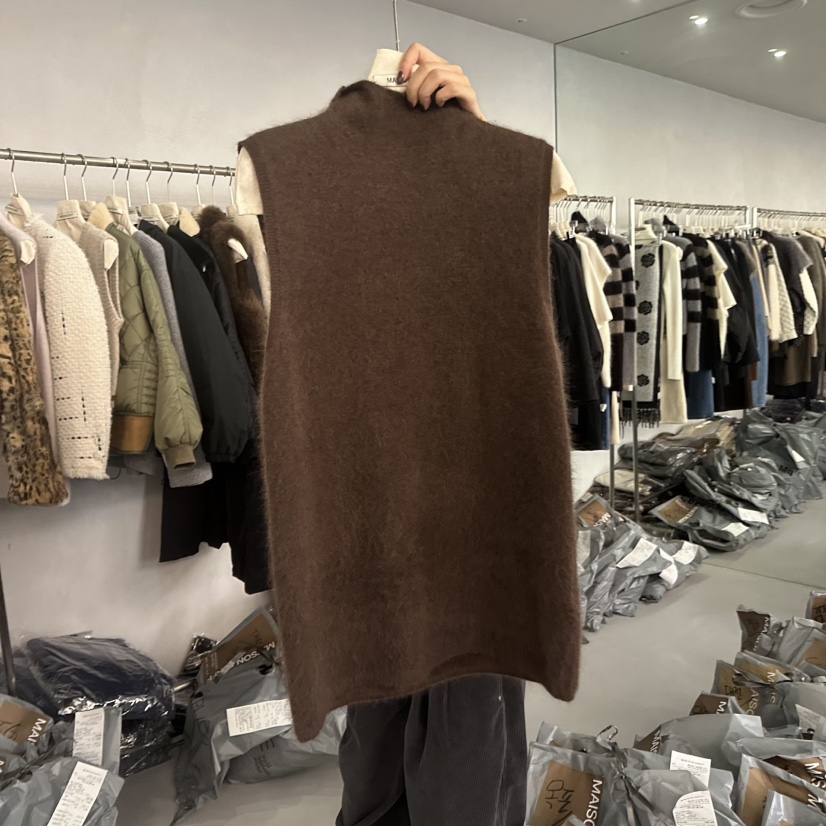 DOUBLE STANDARD/LE SMOKING/MAISONSTAFF東大門㊣直郵女裝新品真品吊帶背心羊毛MAISONSTAFF吊帶/背心