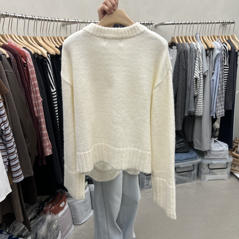 MURR韓國直郵㊣女士新款時尚人氣25秋冬職業休閑真品毛衣羅紋MURR毛衣