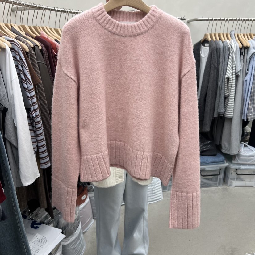 MURR韓國直郵㊣女士新款時尚人氣25秋冬職業休閑真品毛衣羅紋MURR毛衣圖色5