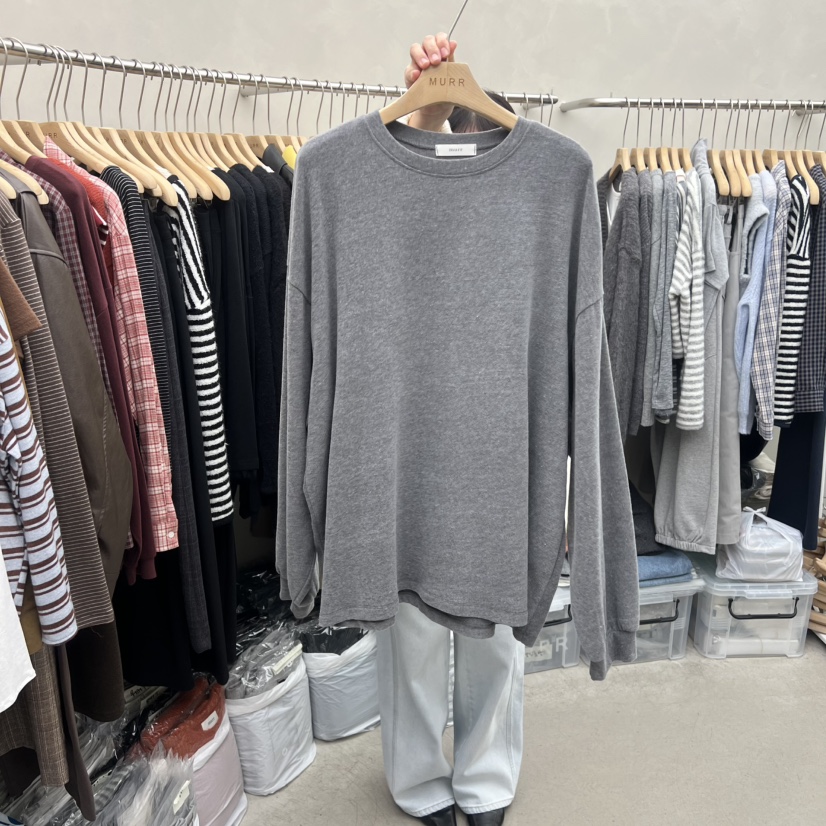 MURR東大門㊣直郵女裝新品時尚推薦休閑熱賣25秋冬職業長袖T恤MURR長袖T恤圖色2