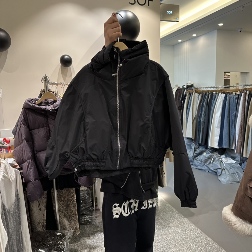 SOF東大門㊣直郵女裝新品25秋冬時尚推薦人氣熱賣真品夾克高領SOF夾克圖色2