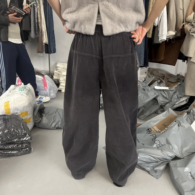 DOUBLE STANDARD/LE SMOKING/MAISONSTAFF東大門㊣代購女裝新品25秋冬休閑褲MAISONSTAFF休閑褲