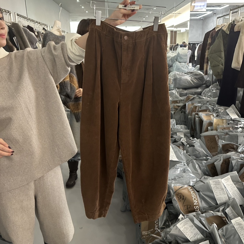 DOUBLE STANDARD/LE SMOKING/MAISONSTAFF東大門㊣代購女裝新品25秋冬休閑褲MAISONSTAFF休閑褲圖色2