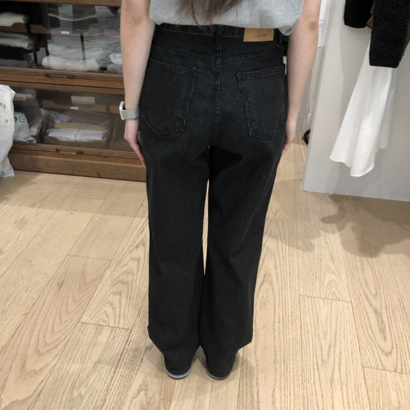 OURIN韓國代購㊣女裝新品25秋冬熱賣休閑真品人氣職業牛仔褲OURIN牛仔褲