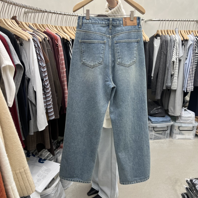 MURR東大門㊣直郵女士新品真品職業休閑時尚推薦人氣牛仔褲絨MURR牛仔褲