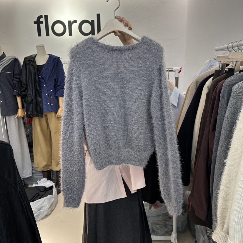 FLORAL東大門㊣直郵女裝新品推薦休閑人氣25秋冬針織衫不含內搭FLORAL針織衫