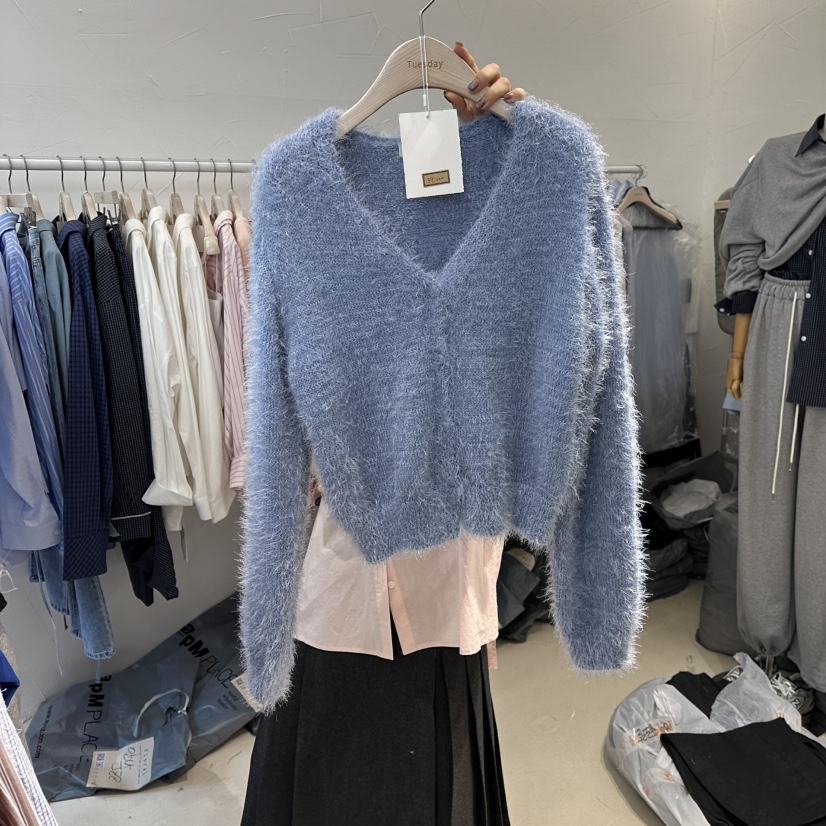 FLORAL東大門㊣直郵女裝新品推薦休閑人氣25秋冬針織衫不含內搭FLORAL針織衫圖色2