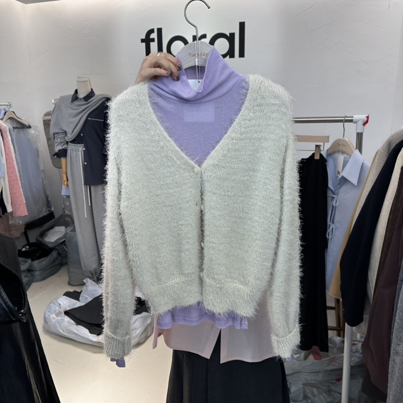 FLORAL東大門㊣直郵女裝新品推薦休閑人氣25秋冬針織衫不含內搭FLORAL針織衫圖色3