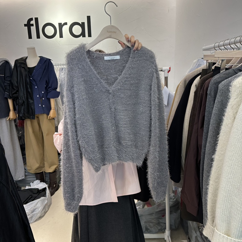 FLORAL東大門㊣直郵女裝新品推薦休閑人氣25秋冬針織衫不含內搭FLORAL針織衫圖色5