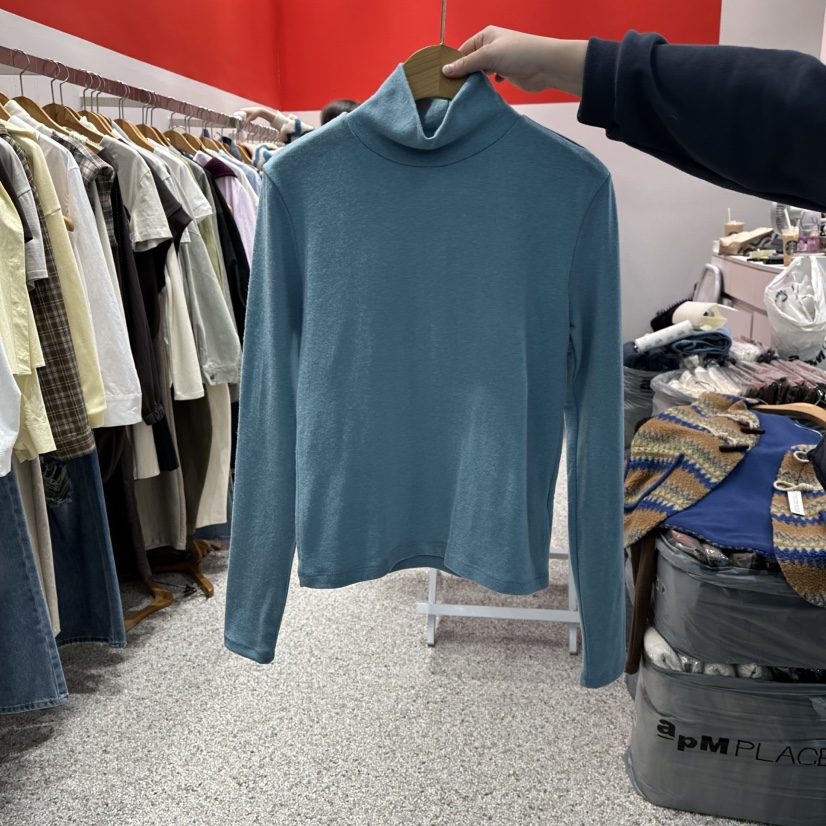 ATPZ韓國直郵㊣女士新款職業休閑時尚熱賣25秋冬長袖T恤羊毛ATTENTION PLEAES長袖T恤圖色2