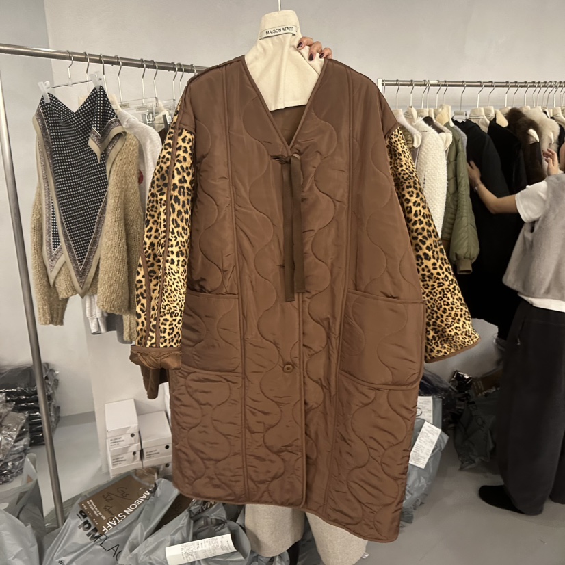 DOUBLE STANDARD/LE SMOKING/MAISONSTAFF東大門㊣實拍女士新品25秋冬長款棉服棉MAISONSTAFF長款棉服