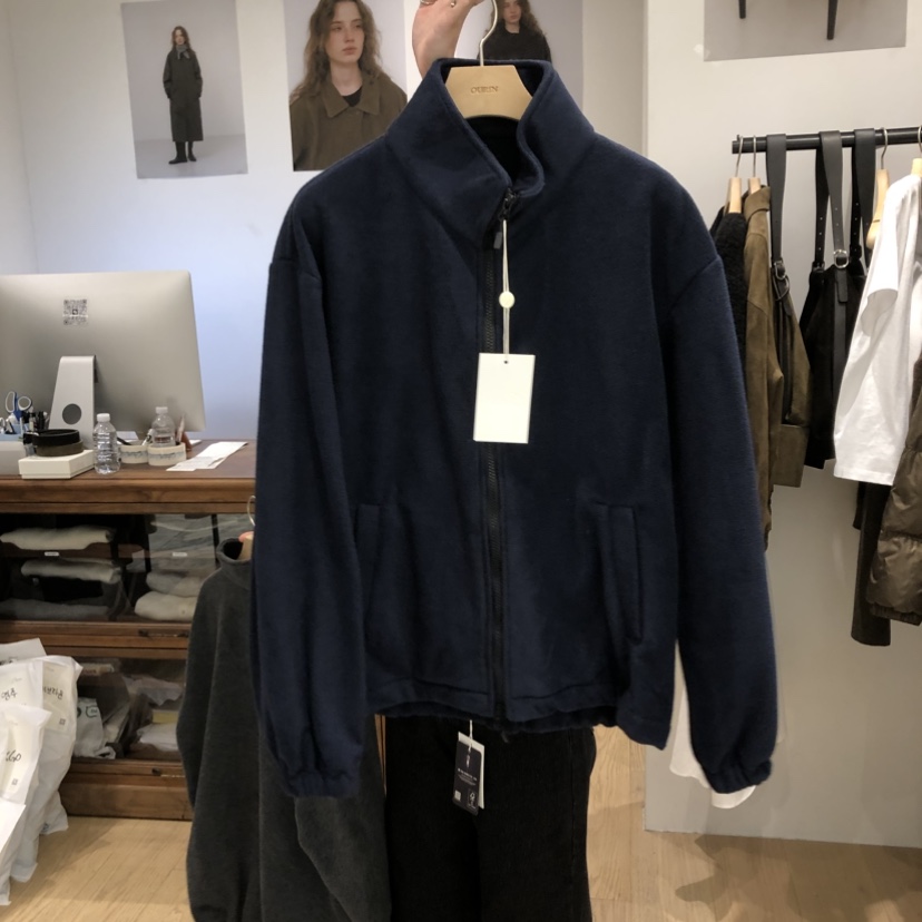 OURIN東大門㊣代購女士新品休閑25秋冬熱賣時尚人氣夾克羊毛OURIN夾克圖色2