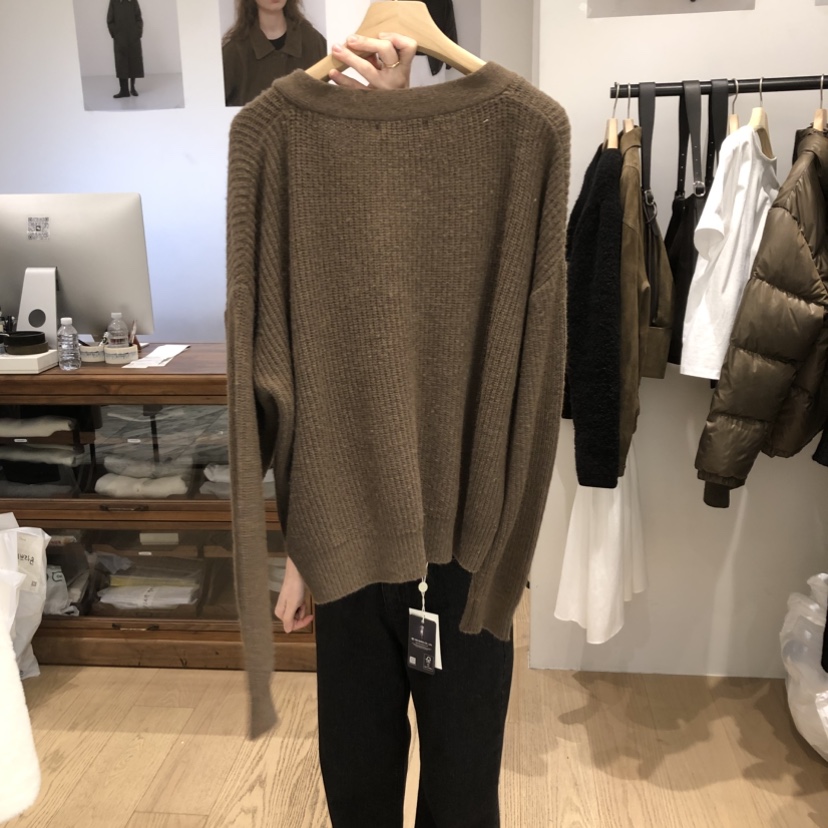 OURIN東大門㊣直郵女裝新款職業休閑真品推薦人氣25秋冬針織衫OURIN針織衫