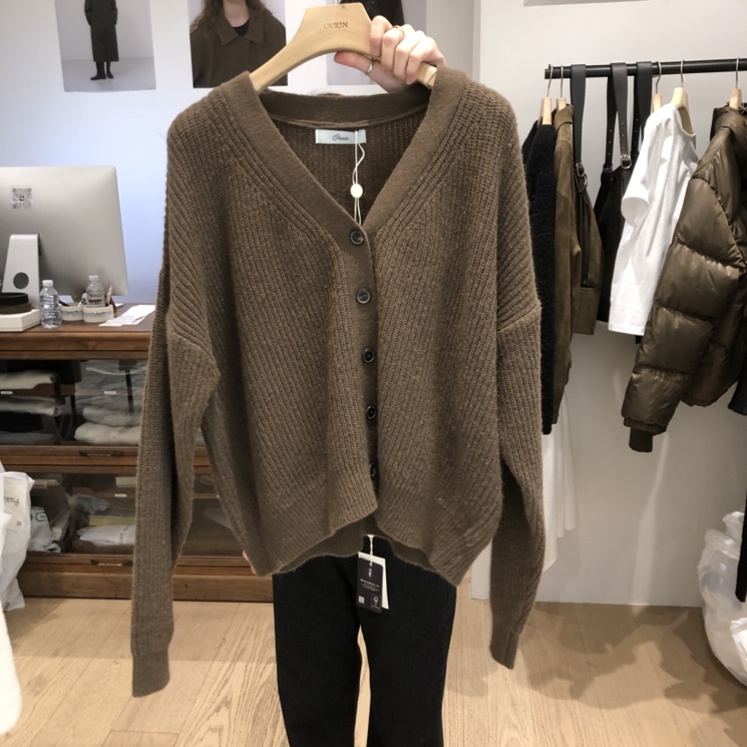 OURIN東大門㊣直郵女裝新款職業休閑真品推薦人氣25秋冬針織衫OURIN針織衫