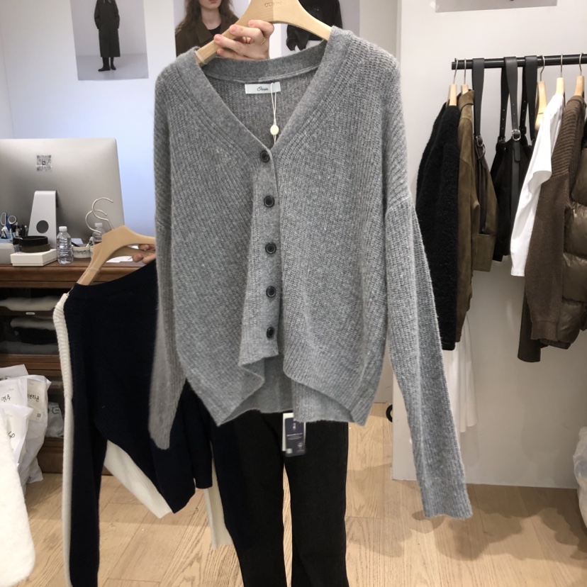 OURIN東大門㊣直郵女裝新款職業休閑真品推薦人氣25秋冬針織衫OURIN針織衫圖色2