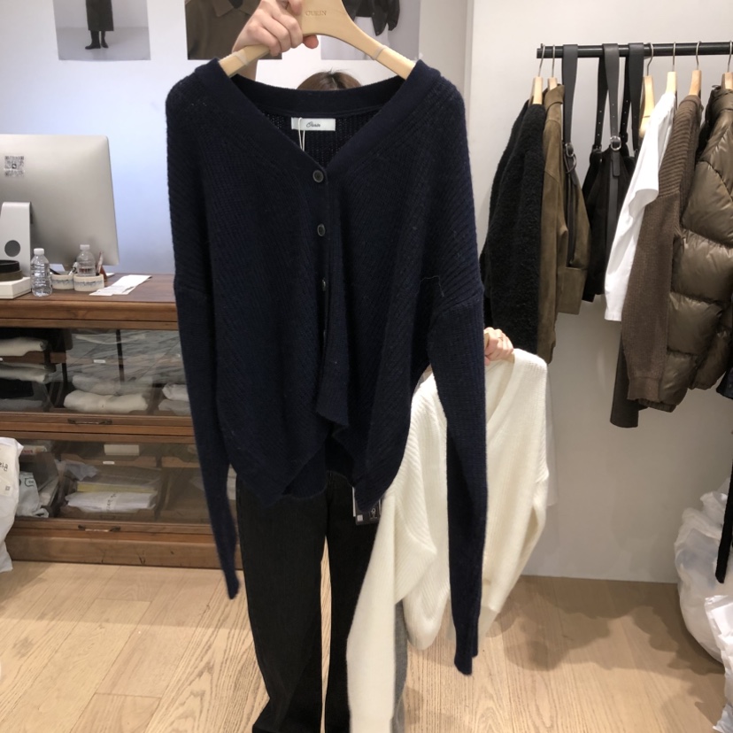 OURIN東大門㊣直郵女裝新款職業休閑真品推薦人氣25秋冬針織衫OURIN針織衫圖色4