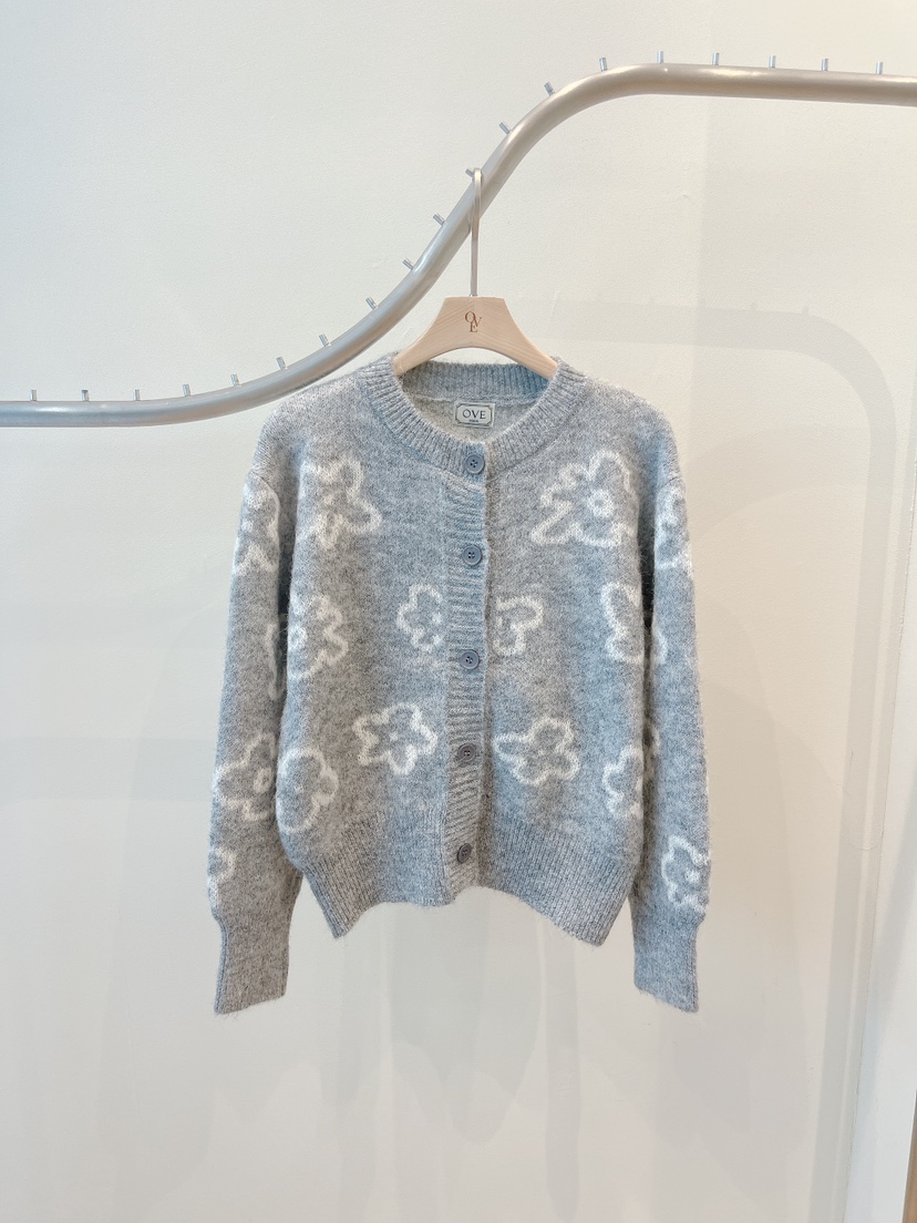 OVE東大門㊣直郵女士新款休閑25秋冬職業時尚熱賣人氣針織衫OVE針織衫