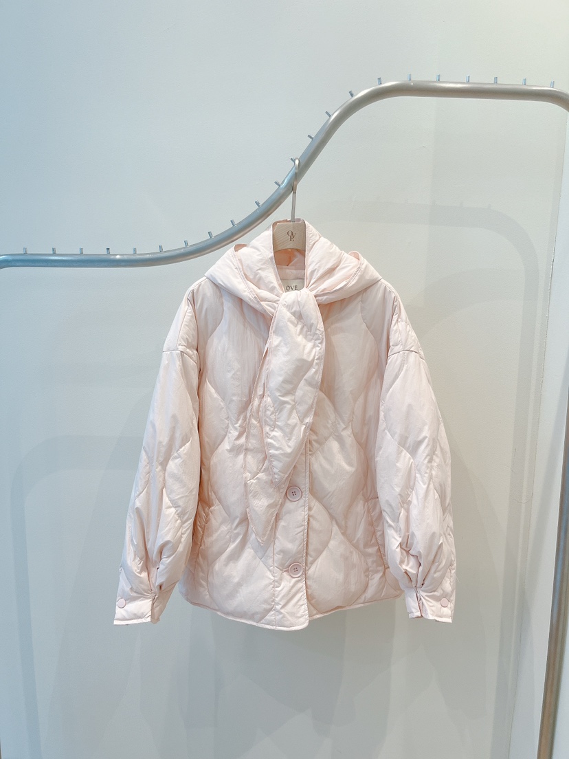 OVE韓國代購㊣女裝新品推薦真品人氣職業休閑短款棉服含帽子OVE短款棉服圖色3