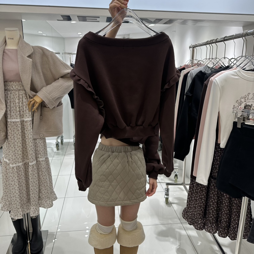 JENNIE韓國直郵㊣女士新款人氣時尚職業推薦25秋冬衛衣加絨JENNIE/VENEFIT衛衣