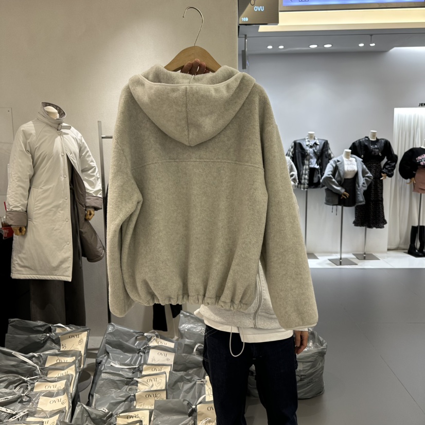 OVU韓國直郵㊣女裝新款真品時尚熱賣人氣推薦職業休閑25秋冬衛衣OVU衛衣