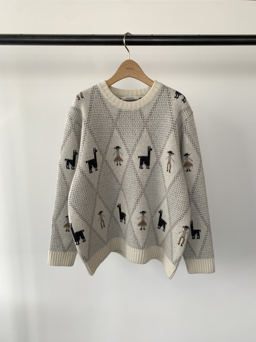 UNDERSON東大門㊣實拍女士新品休閑職業人氣時尚熱賣針織衫UNDERSON針織衫