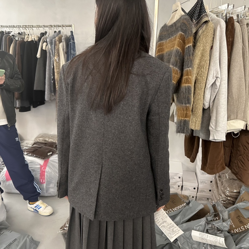 DOUBLE STANDARD/LE SMOKING/MAISONSTAFF東大門㊣實拍女裝新款休閑夾克MAISONSTAFF夾克