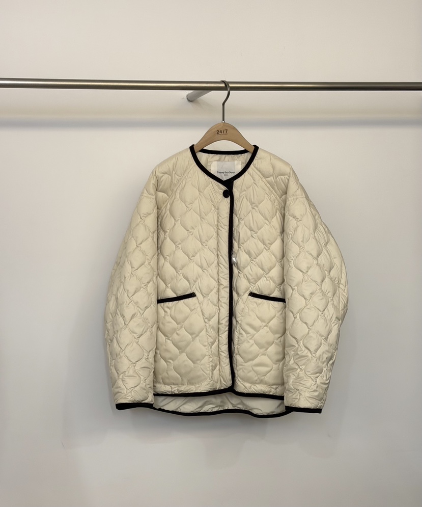 TWENTY FOUR SEVEN24-7韓國代購㊣女裝新品推薦短款棉服填充鴨絨TEWNTY FOUR SEVEN24-7短款棉服